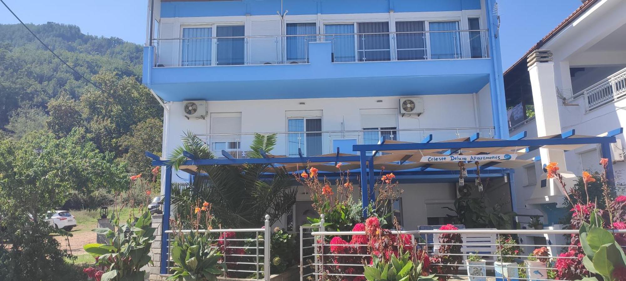 Celeste Deluxe Apartments สกาลา โปเตมิอัส ภายนอก รูปภาพ