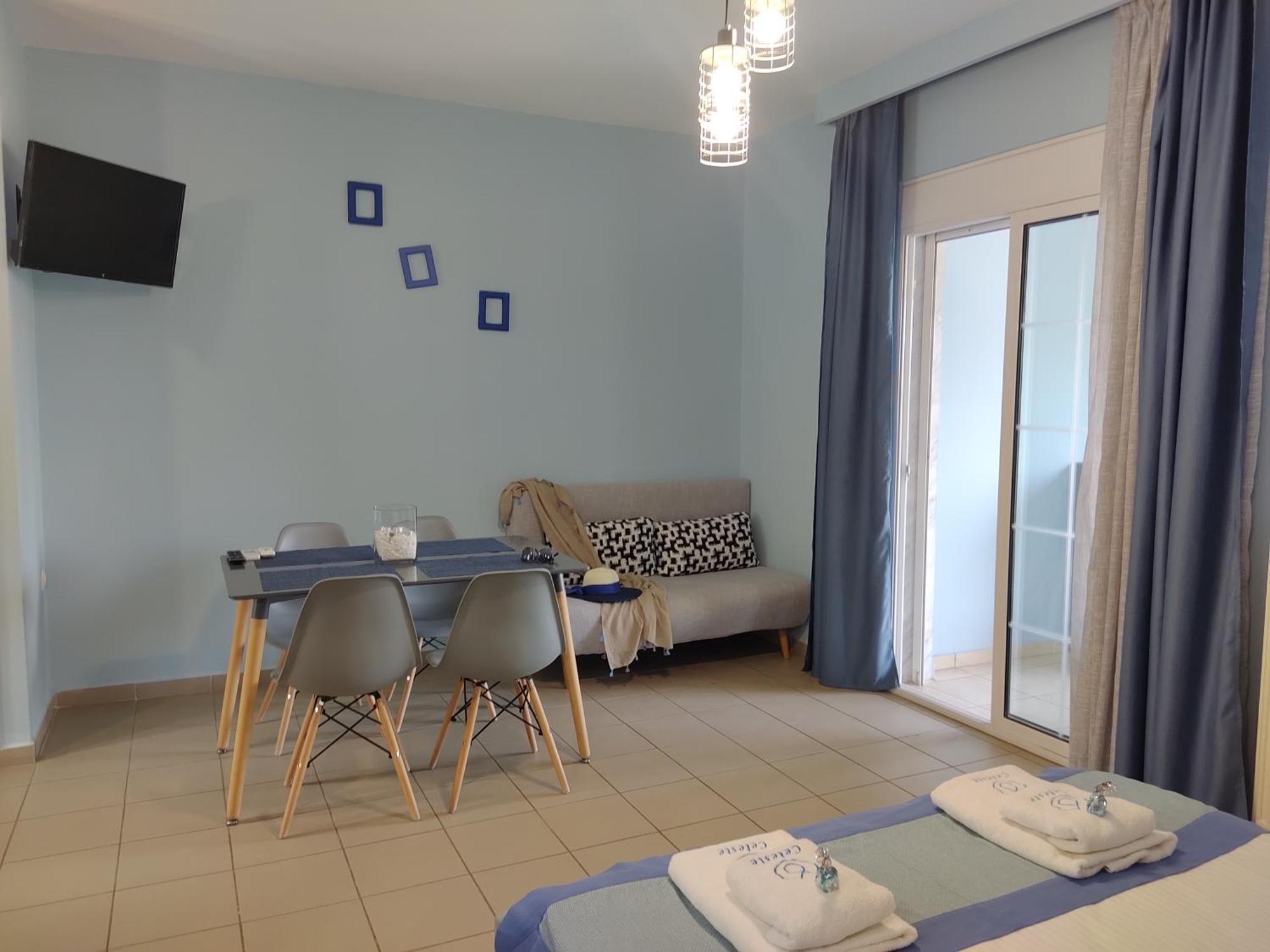 Celeste Deluxe Apartments สกาลา โปเตมิอัส ภายนอก รูปภาพ